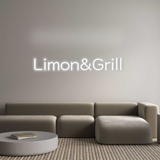 Personalisiertes Neon: Limon&amp;Grill