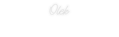 Personalizowany neon: Olek