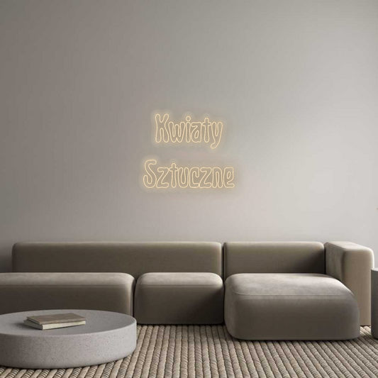 Personalisiertes Neonschild: Blumen
 Arti...
