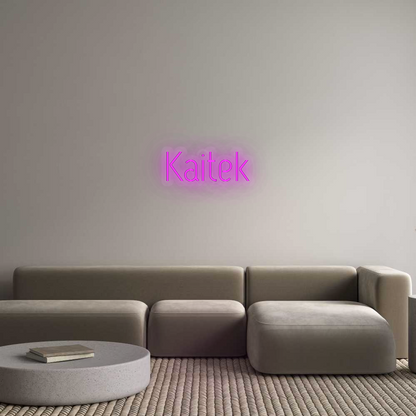 Personalisiertes Neonschild: Kaitek