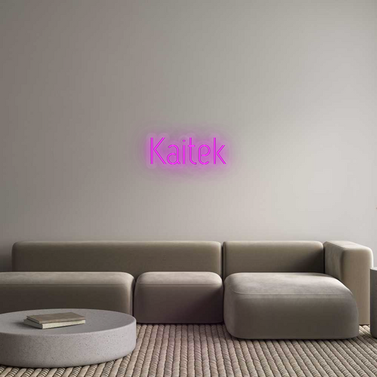 Personalisiertes Neonschild: Kaitek