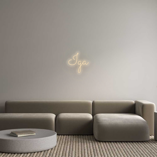 Personalisiertes Neon: Iga