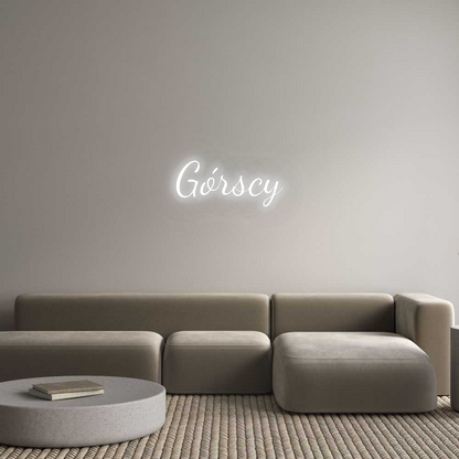 Personalisiertes Neonschild: Górscy