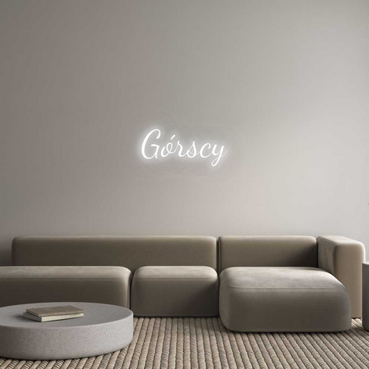 Personalisiertes Neonschild: Górscy