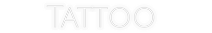 Personalisiertes Neonschild: Tattoo