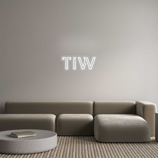 Personalisiertes Neon: TiW