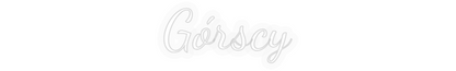 Personalisiertes Neonschild: Górscy