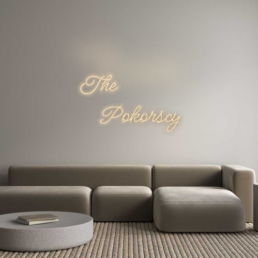 Personalisiertes Neonschild: Die
 Zimmer...