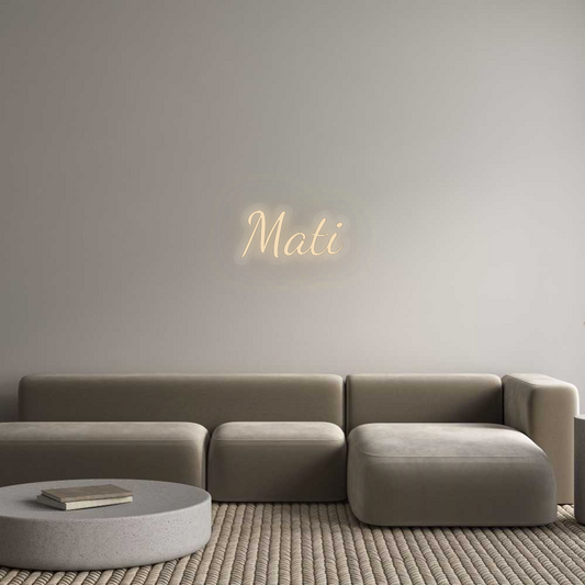 Personalisiertes Neon: Mati