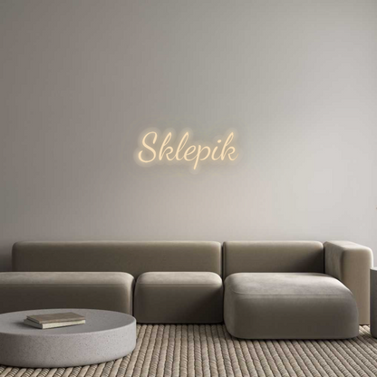 Personalizowany neon: Sklepik
