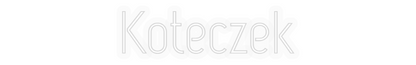 Personalisiertes Neonschild: Kitty