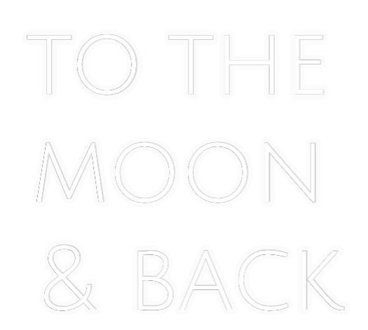 Personalizowany neon: to the 
moon...