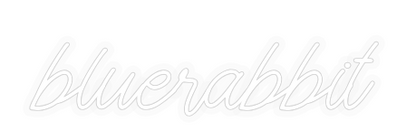 Personalizowany neon: bluerabbit