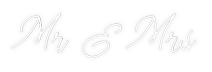 Personalizowany neon: Mr & Mrs