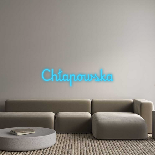 Personalizowany neon: Chłapowska