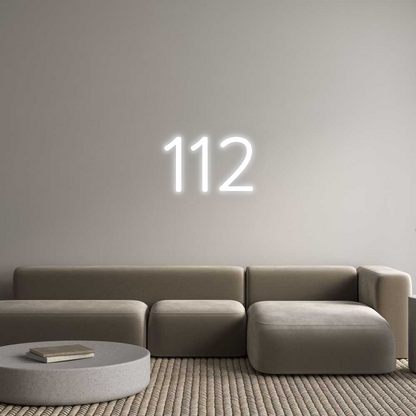 Personalizowany neon: 112