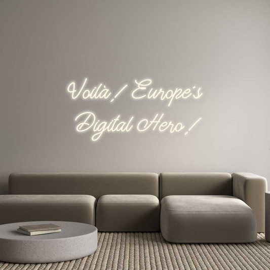 Personalisiertes Neon: Voilà! Europa...