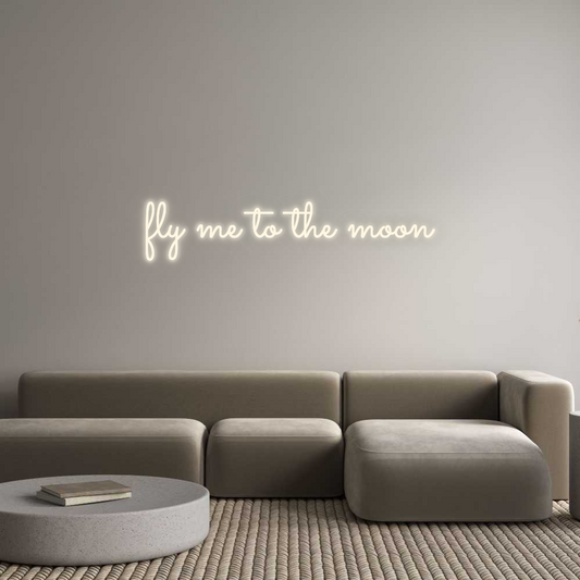 Personalizowany neon: fly me to the...