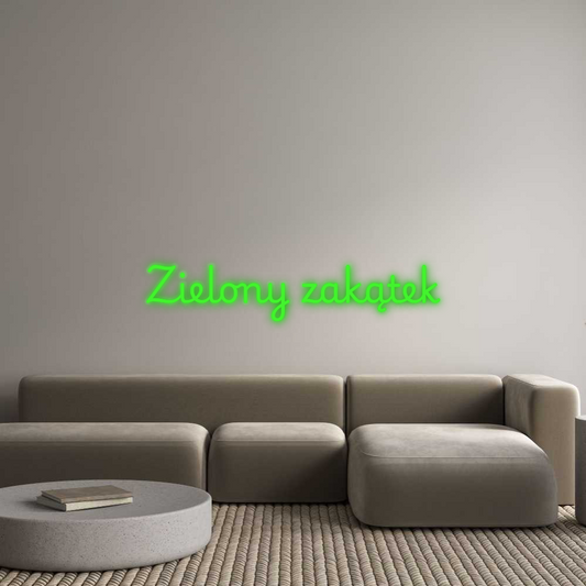 Personalizowany neon: Zielony zakątek
