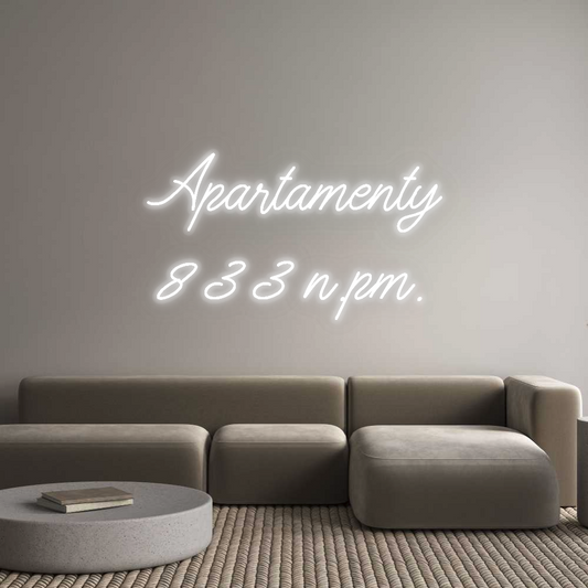 Personalizowany neon: Apartamenty
...