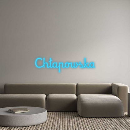 Personalizowany neon: Chłapowska