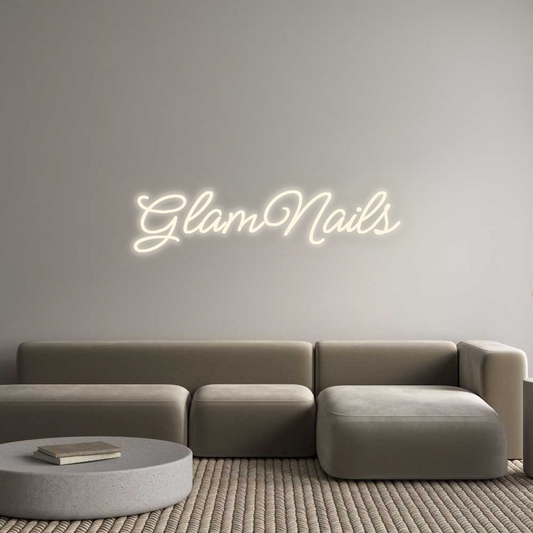 Personalisiertes Neon: GlamNails