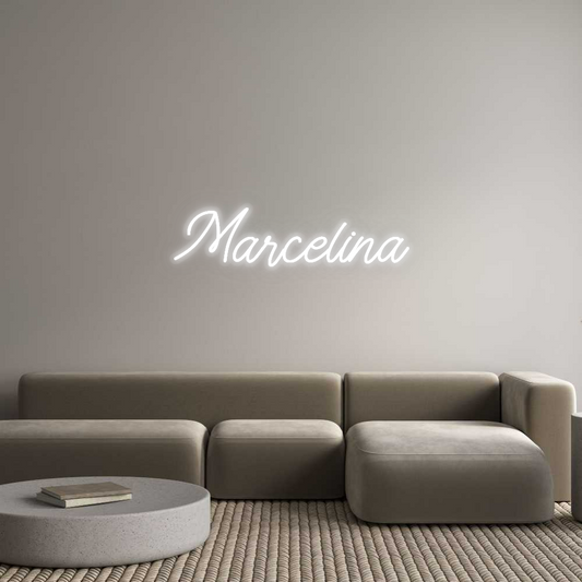 Personalisiertes Neon: Marcelina