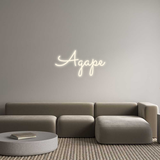 Personalizowany neon: Agape