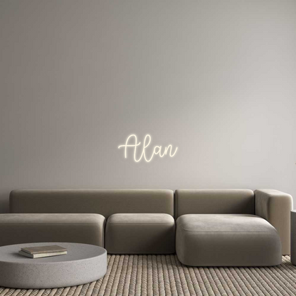 Personalizowany neon: Alan
