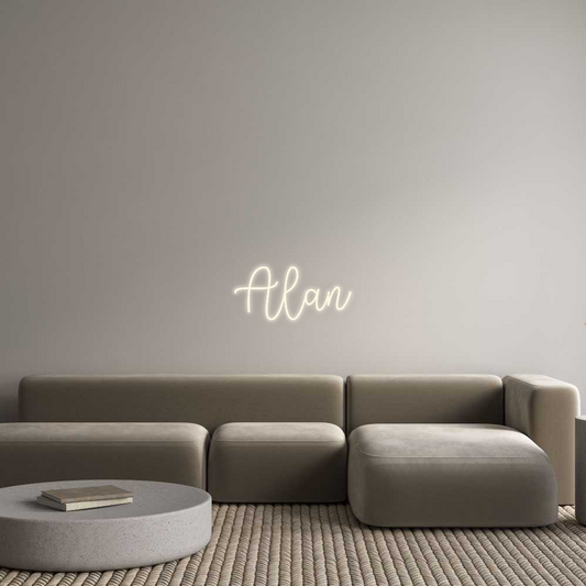 Personalizowany neon: Alan