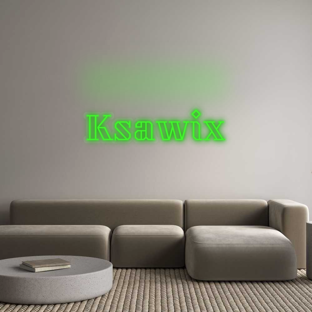 Personalisiertes Neon: Ksawix