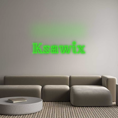 Personalisiertes Neon: Ksawix