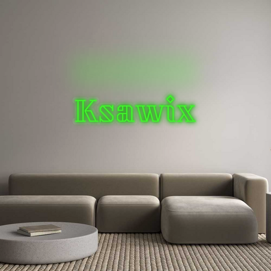 Personalisiertes Neon: Ksawix