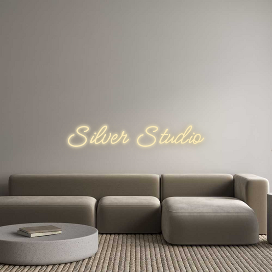 Personalisiertes Neon: Silver Studio