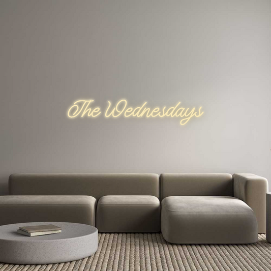 Personalisiertes Neonschild: The Wednesdays