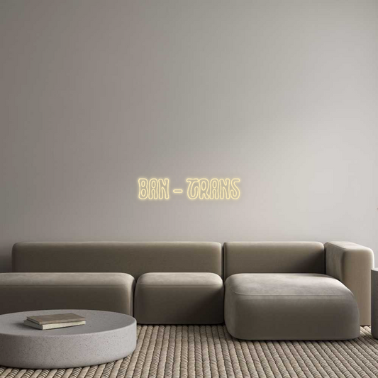 Personalizowany neon: BAN - TRANS