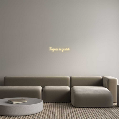 Personalisiertes Neonschild: Es ist schön, … zu sein.