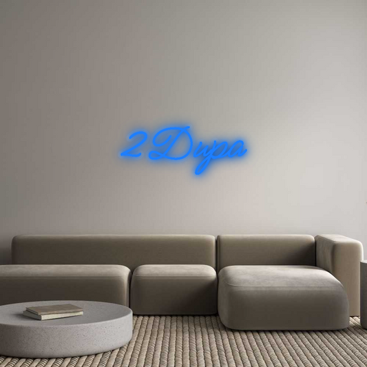 Personalizowany neon: 2Dupa