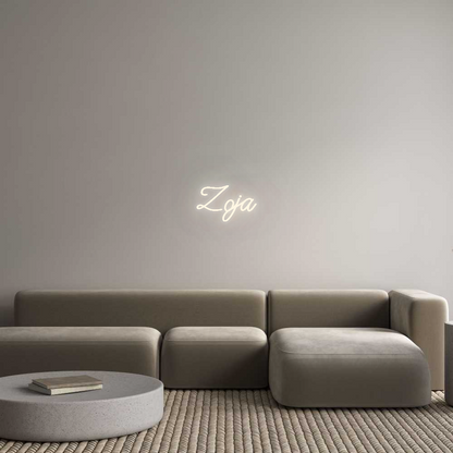 Personalisiertes Neonschild: Zoja