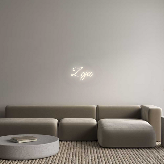Personalisiertes Neonschild: Zoja
