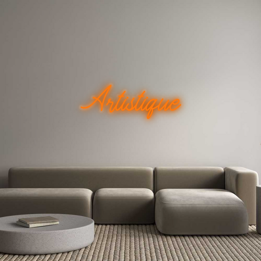 Personalizowany neon: Artistique