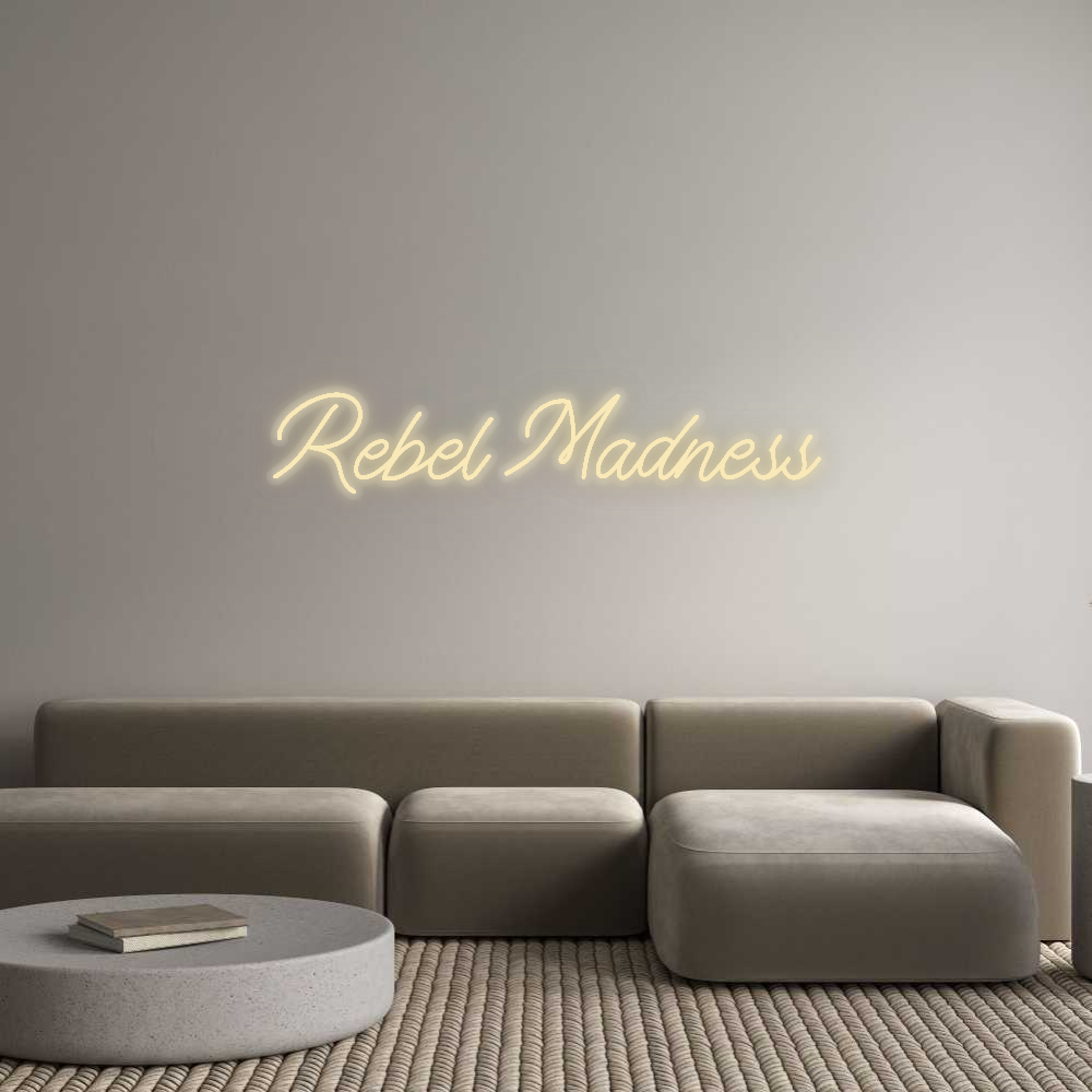 Personalisiertes Neonschild: Rebel Madness