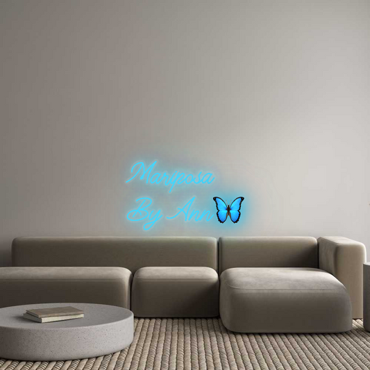 Personalisiertes Neonschild: Mariposa
 Von...